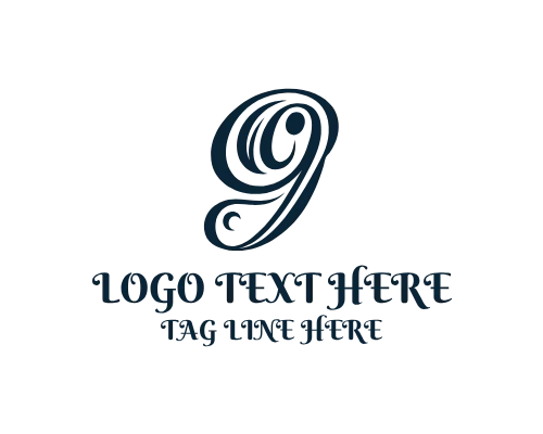 Calligraphy Letter G Logo