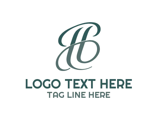 Calligraphy Letter H Logo