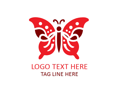 Calm Balance Butterfly Logo