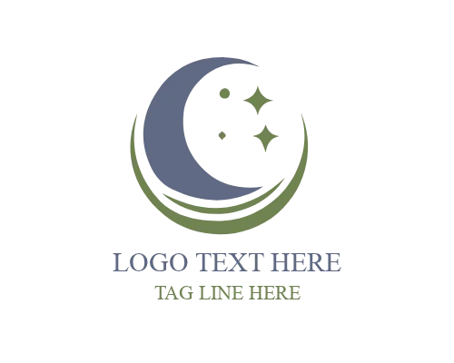 Calm Lunar Wave Logo for Wellness and Spa Brands