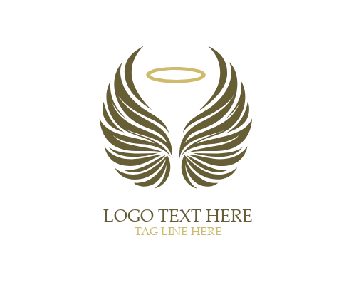  Calm Symbol Angel Wings Logo