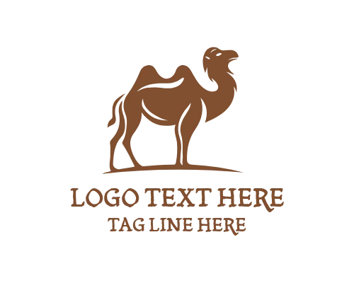 Camel Desert Journey Line Logo