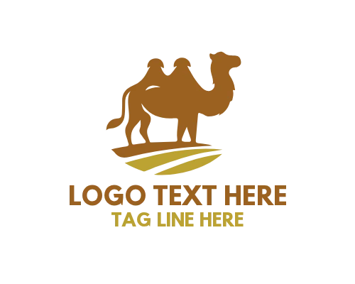Camel Desert Nomad Line Logo Description: