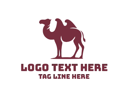 Camel Desert Symbol Logo