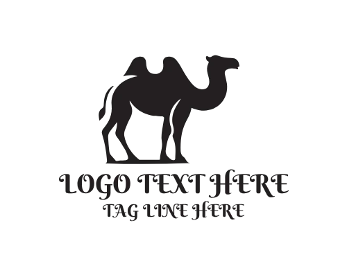 Camel Wildlife Desert Logo