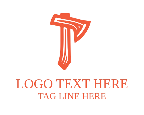 Camping Outdoor Axe Logo