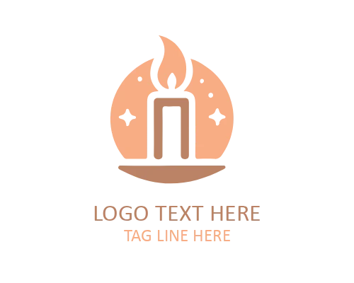 Candle Brand Mark Logo