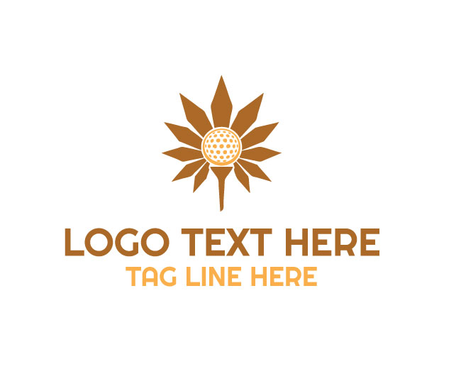 Cannabis Leaf Golf Champion Logo