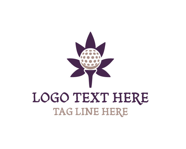 Cannabis Leaf Golf Drive Logo