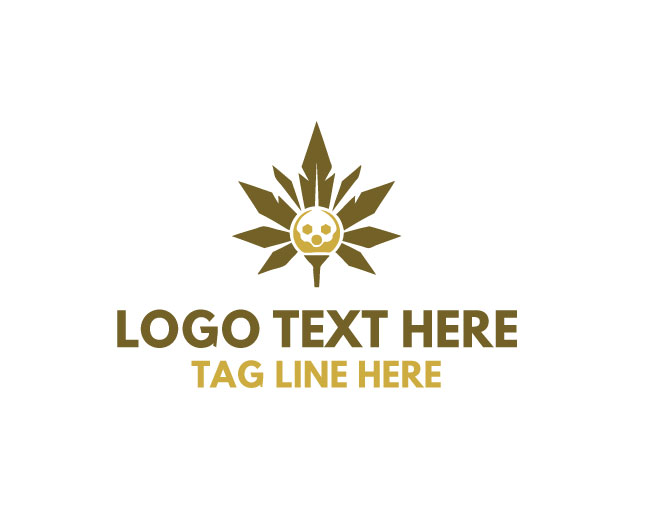 Cannabis Leaf Golf Outdoor Logo