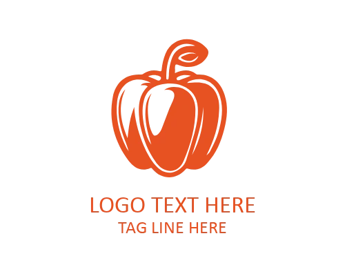 Capsicum Farm Vegetable Logo