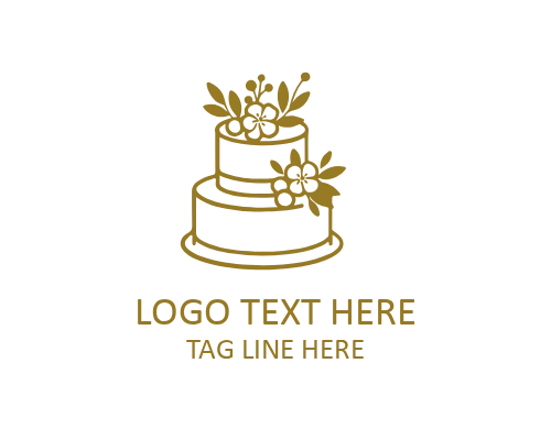 Caramel Cake Logo for Decadent Bakeries, Caramel-Inspired Treats, and Gourmet Pastry Shops