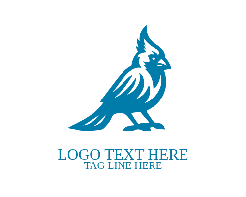 Cardinal Bird Nature Logo