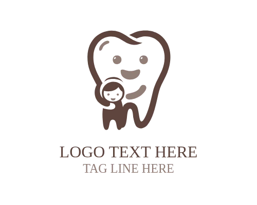 Care Symbol Paediatric Dentistry Logo for Children Dental Clinics