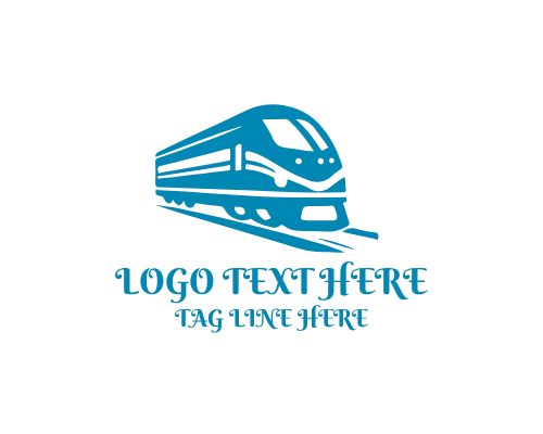 Cargo Train Icon Logo