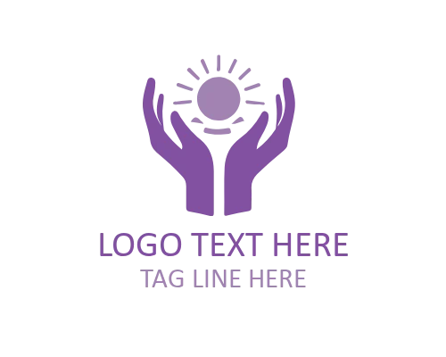 Caring Hands Logo for Healthcare and Charity Brands