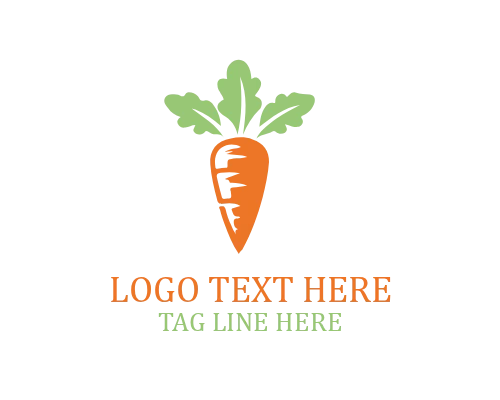 Carrot Garden Logo for Organic Produce Brands