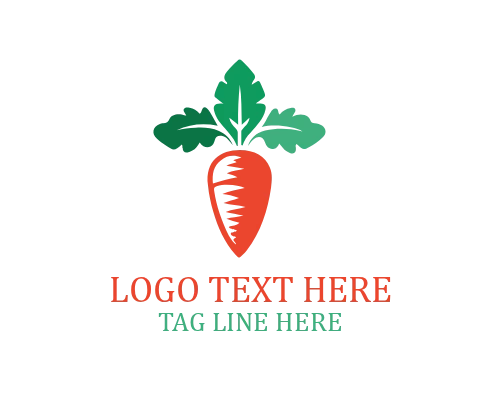 Carrot Harvest Logo for Organic Farm Brands