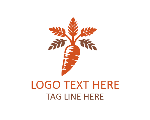 Carrot Modern Vegetable Logo