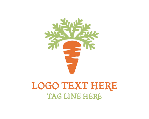 Carrot Organic Logo for Natural Food Brands