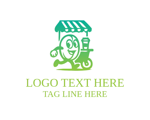 Cartoon Coffee Mascot Logo