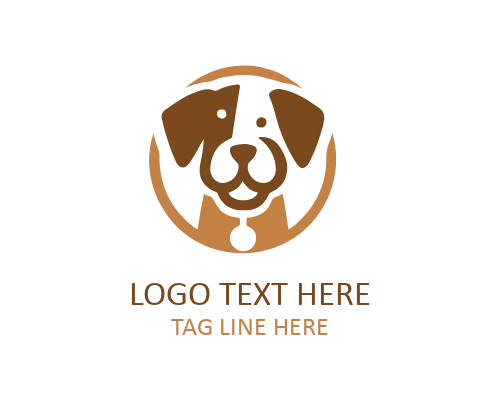 Cartoon Doggy Mascot Logo logo template preview