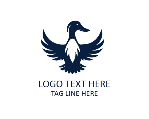 Cartoon Duck Logo for Fun and Playful Brands