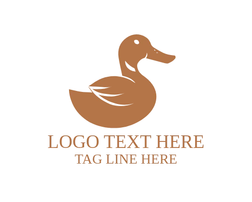 Cartoon Duck Logo for Kids and Fun Brands