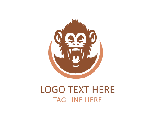 Cartoon Monkey Logo