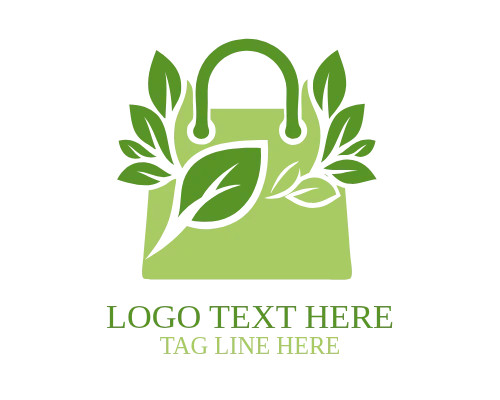 Cartoon Shopping Bag Logo