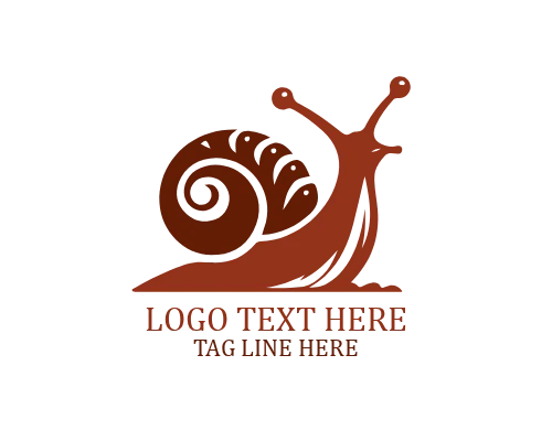 Cartoon Snail Mascot Logo