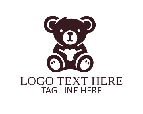 Cartoon Style Teddy Logo