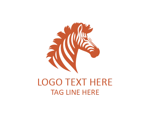 Cartoon Zebra Logo for Playful and Fun Wildlife Brands