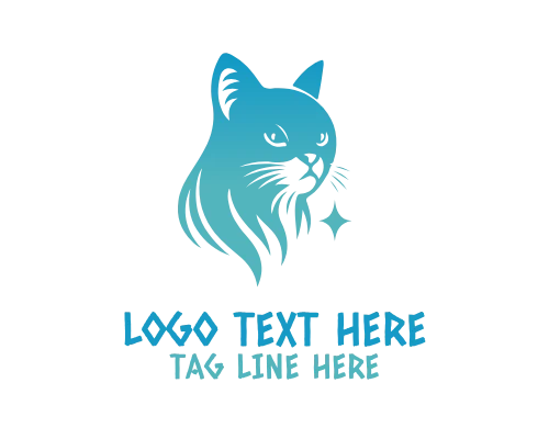 Cat Outline Icon Logo