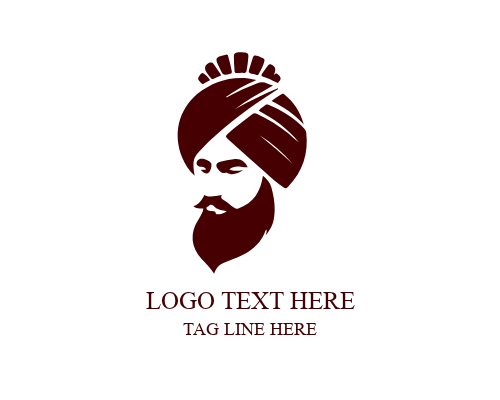 Celebration Turban Logo for Festivals, Weddings, and Community Events