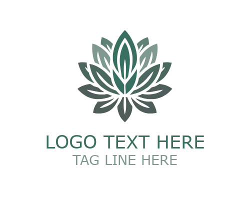 Celestial Lotus Floral Logo for Spiritual and Wellness Branding