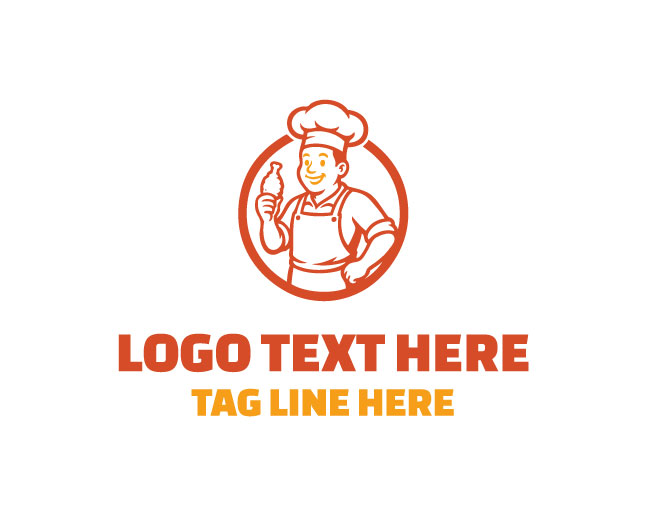  Chef Cupcake Mascot Logo