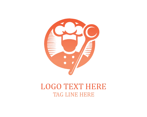 Chef Hat Cutlery Logo