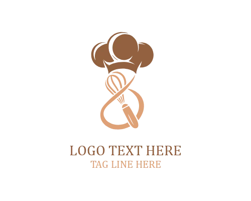 Chef Hat Fork Logo