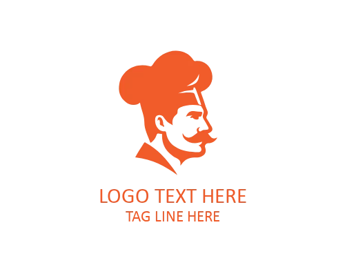 Chef Hat Line Art Logo