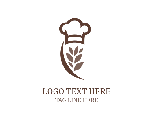 Chef Hat Ribbon Logo