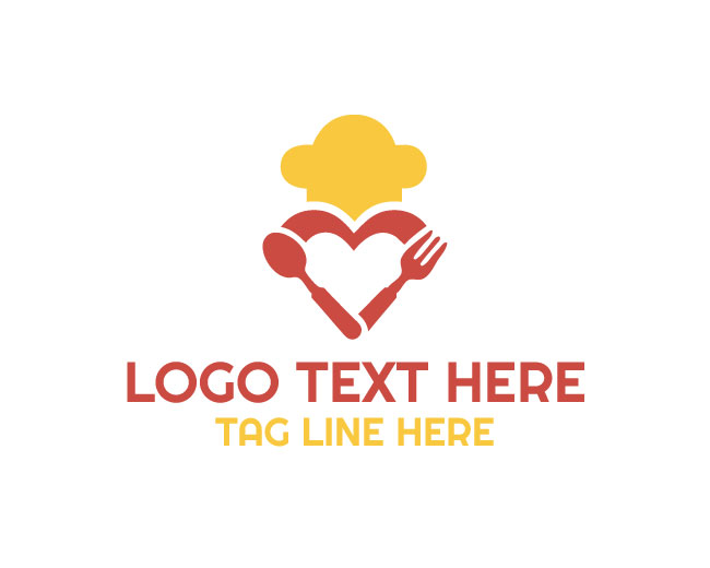 Chef Heart Flame Logo
