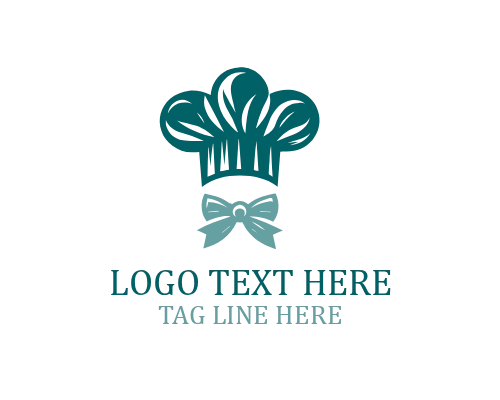 Chef Holding Pizza Logo