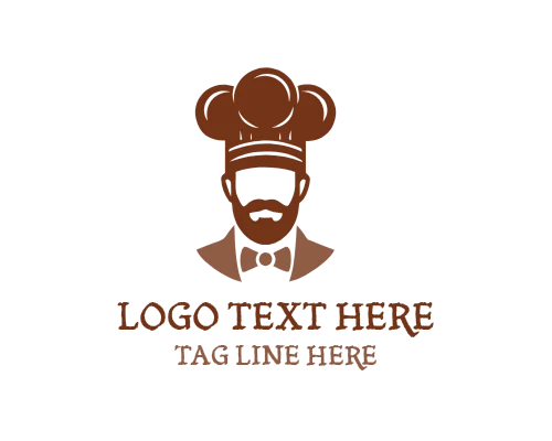 Chef Man Fast Food Logo