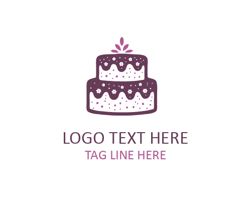 Cherry Cake Logo for Seasonal Bakeries, Fresh Fruit Desserts, and Sweet Treat Brands