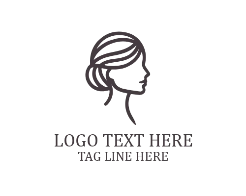 Chic Lady Line Face Logo