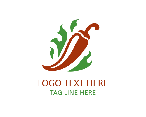 Chili Heat Vortex Logo for Spicy Brands