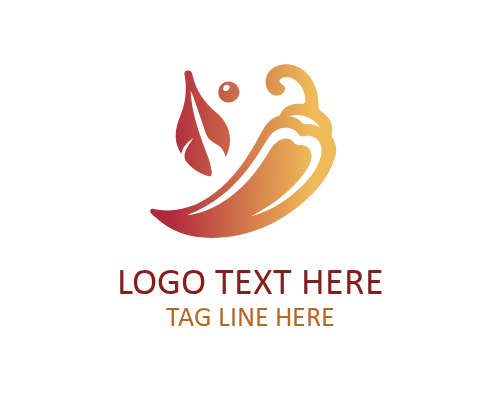 Chili Sauce Drop Logo for Condiment Brands