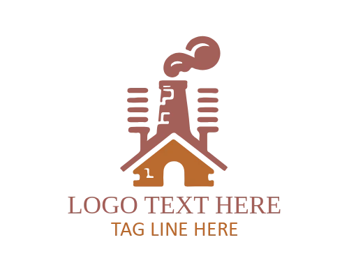 Chimney Inspection Logo for Home Safety and Fireplace Branding