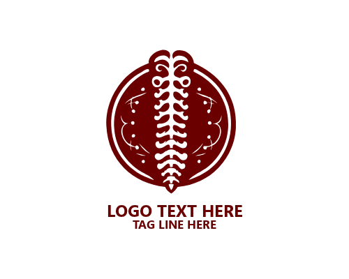 Chiropractor Spine Flow Logo